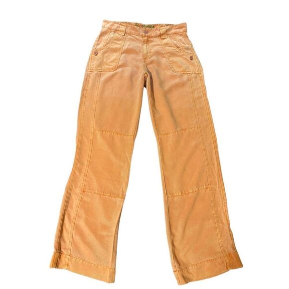 Pulp women's mid-rise butter scotch side panel Tencel bootcut pants 8/M - Picture 2 of 7